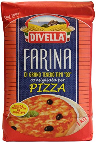 Divella Mehl 00 weich Weizen für Pizza und Nudel 1 kg von Divella