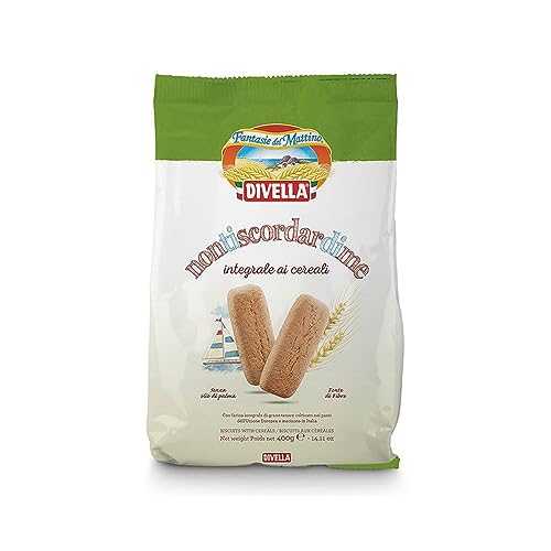 Divella Non ti scordar di me Biscotti Integrali ai cereali Vollkornkekse mit Getreide Kekse 400g Biscuits Cookies italienische Kekse von Divella