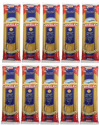 Nudeln, Pasta Divella Spaghetti Ristorante 8 (10 X 500g) - Vorratspaket von Divella