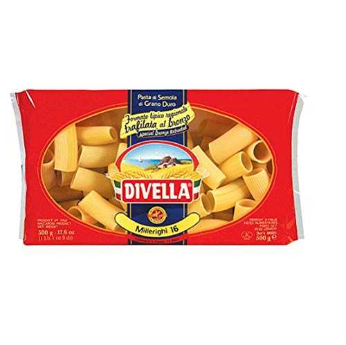Pasta Divella 100% Italienisch N° 16 Millerighi 500 gr von Divella