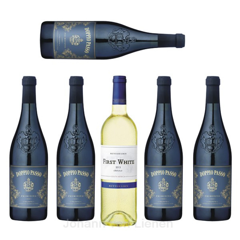 Weinset 5 Fl. Doppio Passo + 1 Fl. First White Weinset 5 Fl. Doppio Passo + 1 Fl. First White von Diverse