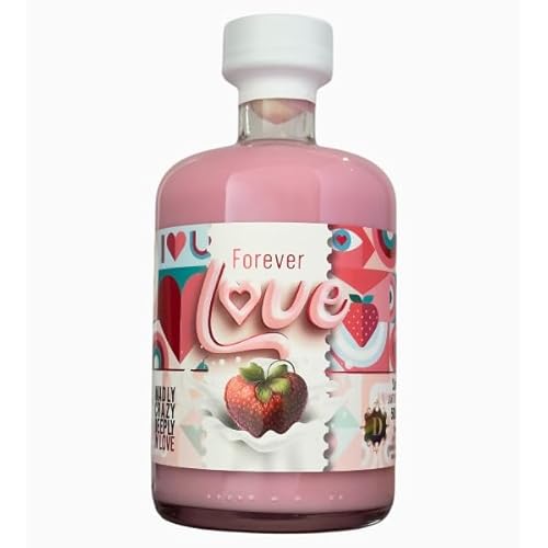 Forever Love | Erdbeer-Sahnelikör | 18% Vol. | 500ml | Vegan & Laktosefrei | Cremiger Genuss mit fruchtiger Note Forever Love | Erdbeer-Sahnelikör | 18% Vol. | 500ml | Vegan & Laktosefrei | Cremiger Genuss mit fruchtiger Note von Diversity Spirits