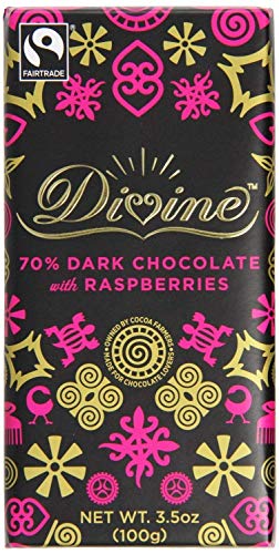 Divine | Dark Choc with Raspberries | 1 x 90g von Divine