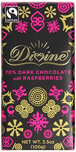 Divine | Dark Choc with Raspberries | 1 x 90g von Divine