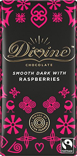 Divine | Dark Choc with Raspberries | 2 x 90g von Divine
