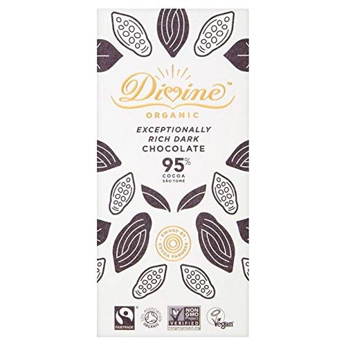 Divine Organic 95% Cocoa Dark Chocolate 80g von Divine