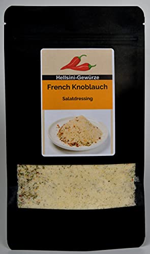 French Knoblauch Salatdressing - Gewürzmischung 100g Premium Qualität Hellsini-Gewürze ohne Zusatzstoffe von Dixis Samen