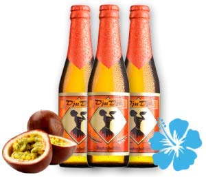 6 x DjuDju-Passion-Fruit-Bier/DjuDju-Maracuja-Bier Exotisches Afrikanisches Fruchtbier-Biermischgetränk Das ideale Geschenk. Gebraut nach einem uralten Rezept/Ghana von DjuDju