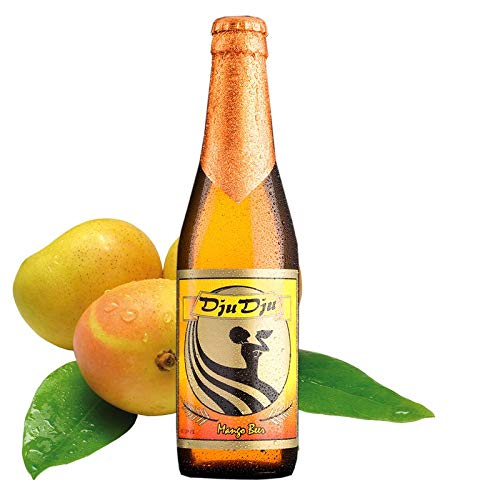DjuDju-Mango-Bier. Exotisches Afrikanisches Fruchtbier-Biermischgetränk Aufwendig gebraut nach einem uralten Rezept aus Ghana  von DjuDju