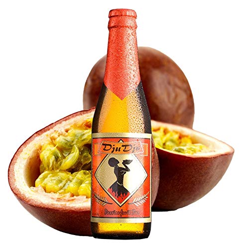 DjuDju-Passion-Fruit-Bier/DjuDju-Maracuja-Bier Ein Afrikanisches Fruchtbier-Biermischgetränk Aufwendig gebraut nach einem uralten Rezept aus Ghana von DjuDju