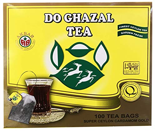 Sie Ghazal Super Ceylon Kardamom Gold Tee, 100 Graf Teebeutel Sie Ghazal Super Ceylon Kardamom Gold Tee, 100 Graf Teebeutel von Do Ghazal