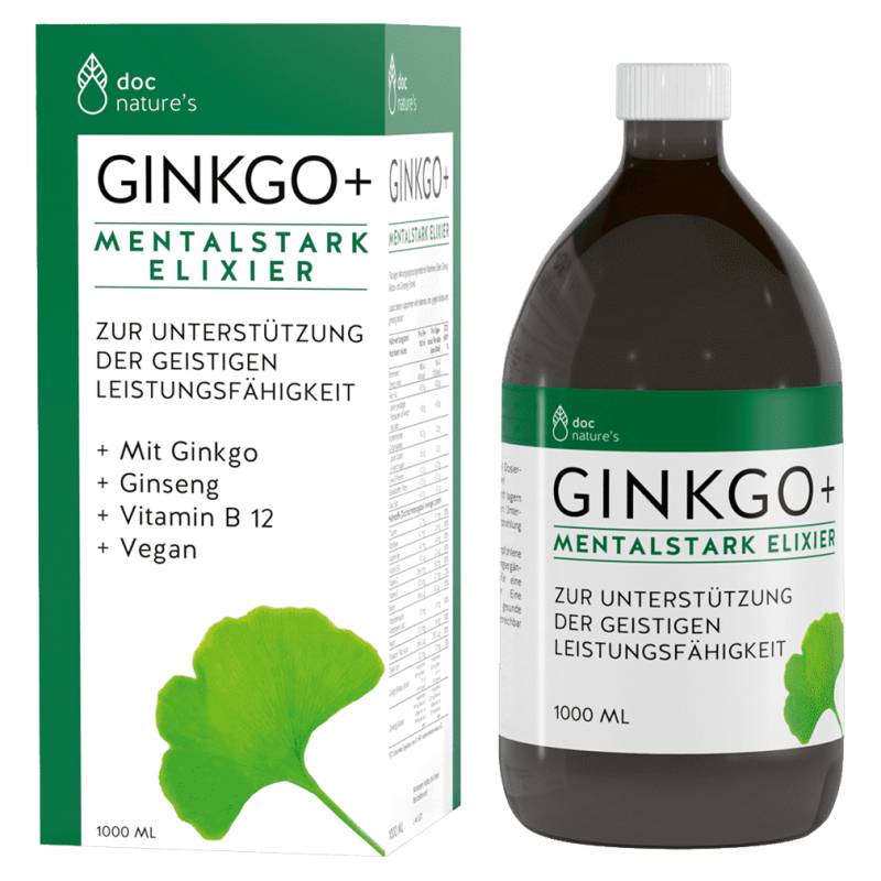 Ginkgo+ Mentalstark Elixier von Doc Nature’s