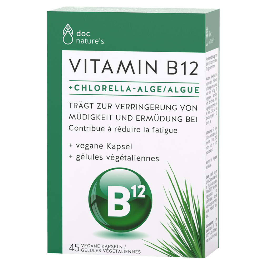 Vitamin B12 Chlorella Algen vegane Kapseln von Doc Nature’s