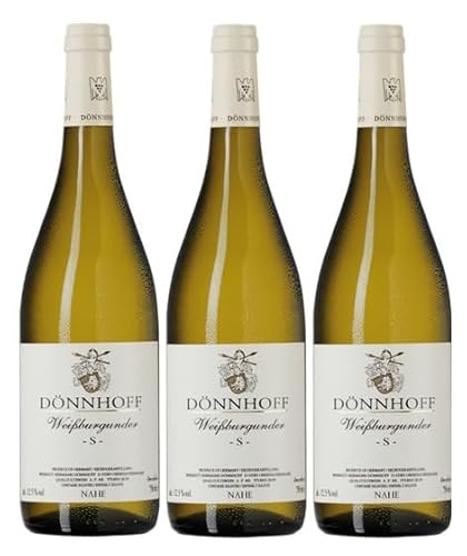 3x 0,75l - 2022er - Dönnhoff - Weißburgunder "S" - Selektion Barrique - VDP.Gutswein - Qualitätswein Nahe - Deutschland - Weißwein trocken 3x 0,75l - 2022er - Dönnhoff - Weißburgunder "S" - Selektion Barrique - VDP.Gutswein - Qualitätswein Nahe - Deutschland - Weißwein trocken von Dönnhoff