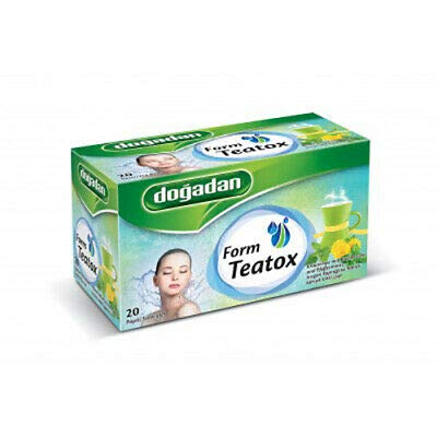 Dogadan Form Teatox, Kraeutertee mit Brennesseln, Mixed Herbal Tea with Nettle Leaves, 20 Tea Bags von Dogadan