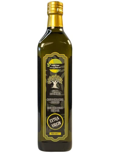 Doğaltakıl Kaltgepresstes natives Olivenöl extra, natürliches Olivenöl, Öl aus frischen Oliven der frühen Ernte, für Salate und Mahlzeiten (750 ml) von Doğaltakıl