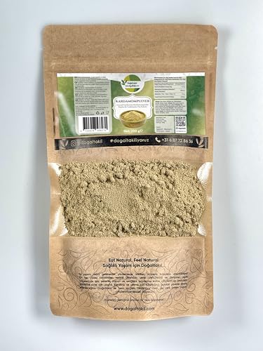 DoğalTakıl Gemahlener Kardamom 200 g | 100% Natürliches Kardamompulver | Ohne Zusatzstoffe | Vegan Gewürz von Doğaltakıl