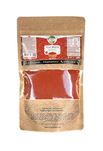 Paprika, Mildes Rotes Paprikapulver, Gemahlener Roter Paprika, Rotes Paprikapulver, 100% Natürlich, Schonend Getrockneter und Gemahlener Roter Paprika (200, Gramm) von Doğaltakıl
