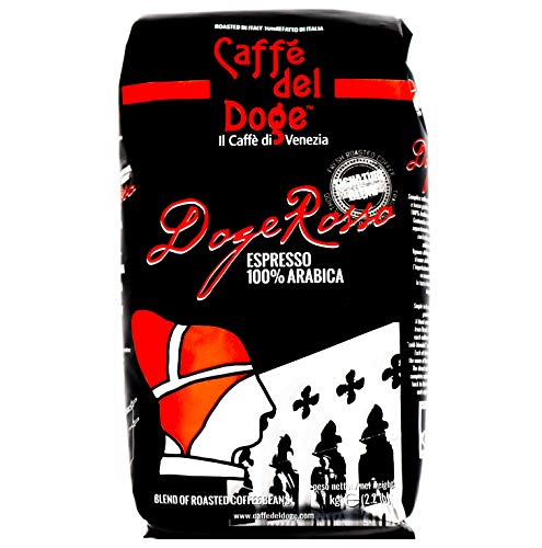 Caffè del Doge il Caffè di Venezia, Doge Rosso Espresso 100 % Arabica ganze Bohnen 1 x 1000 g von Doge