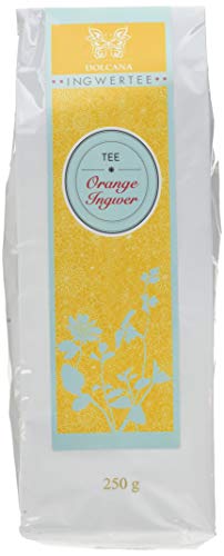 Dolcana Ingwer-Tee Grüntee Orange/Ingwer, 1er Pack (1 x 250 g Packung) von Dolcana
