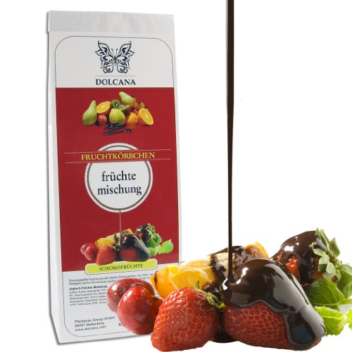 Dolcana Schokofrüchte - Früchte Mischung in weißer Schokolade, 1er Pack (1 x 150 g Packung) von Dolcana