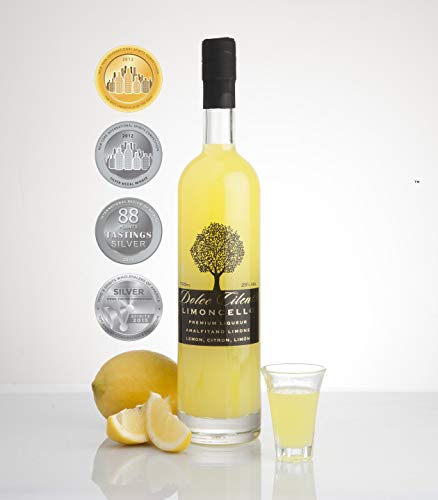 Limoncello Likör 700ml- Dolce Cilento Limoncello Italienischer Zitronenlikör (4 Medaillen) von Dolce Cilento