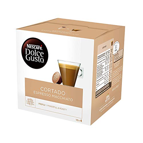 Nescafe Dolce Gusto Cortado Espresso Macchiato Pods 16 pro Packung von NESCAFÉ Dolce Gusto