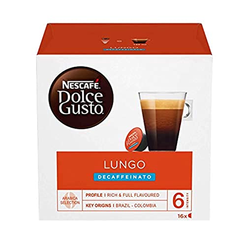 Nescafé Dolce Gusto Lungo Entkoffeinierten Schoten 16 Pro Packung Nescafé Dolce Gusto Lungo Entkoffeinierten Schoten 16 Pro Packung von NESCAFÉ DOLCE GUSTO