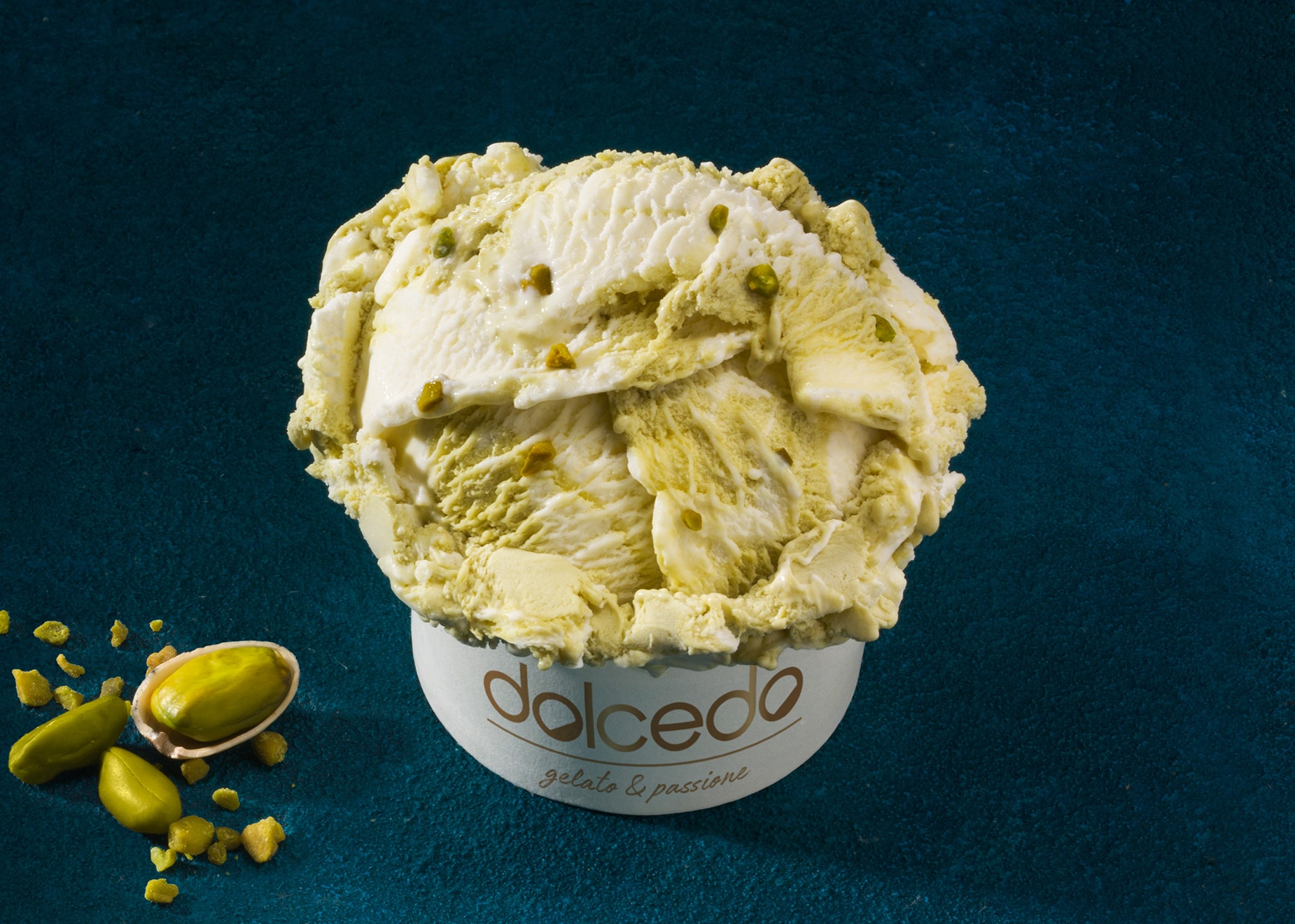 dolcedo Sahne-Pistazie "panna pistacchio" dolcedo Sahne-Pistazie "panna pistacchio" von Dolcedo