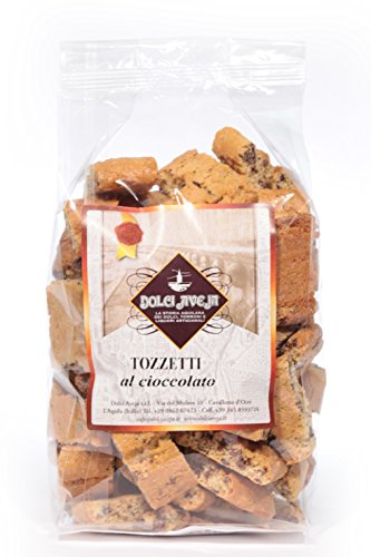 Schokoladen-tozetti - traditionelle italienische trockene Kekse - 350g von Dolci Aveja
