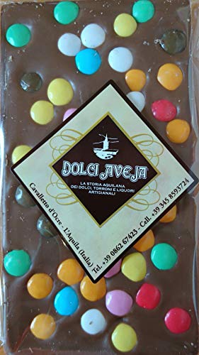 Milchschokoladenriegel mit Smarties angereichert - 2 x 90 g - Dolci Aveja von Dolci Aveja