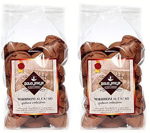 Morbidoni - Cocoa Breakfast Biscuits - 2x400 gr - Dolci Aveja von Dolci Aveja