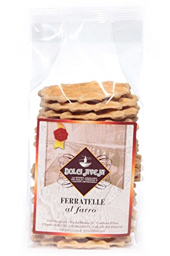 Traditional Abruzzo Ferratelle fancy whole wheat biscuits - 200 gr - Dolci Aveja von Dolci Aveja