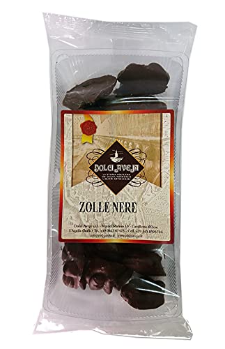 Zolle nere - Toasted Italian Almonds in Dark Chocolate - 350 gr - Dolci Aveja von Dolci Aveja