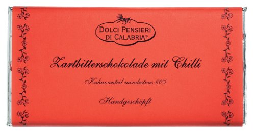 Dolci Pensieri Zartbitterschokolade mit Chili, 100 g Dolci Pensieri Zartbitterschokolade mit Chili, 100 g von Dolci Pensieri