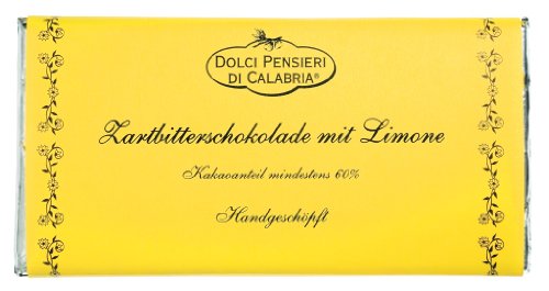 Dolci Pensieri Zartbitterschokolade mit Limone, 100 g von Dolci Pensieri