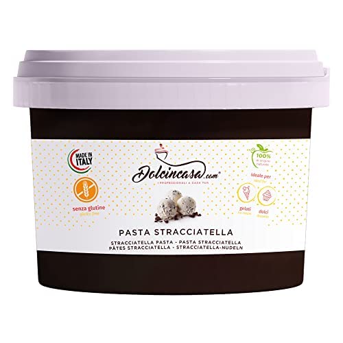 Dolcincasa.com Straciatella Flavoured Paste Ideal for Ice Cream Pastry Garnishing Cakes Gluten Free 500gr von Dolcincasa.com