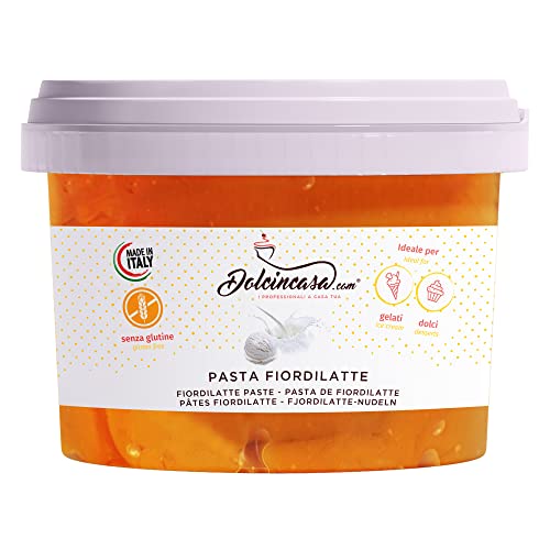 Fiordilatte Pasta Professional Product Halbfertige cremige Paste strohgelb in Farbe für Desserts Eiscreme Gebäck 500gr Fiordilatte Pasta Professional Product Halbfertige cremige Paste strohgelb in Farbe für Desserts Eiscreme Gebäck 500gr von Dolcincasa.com
