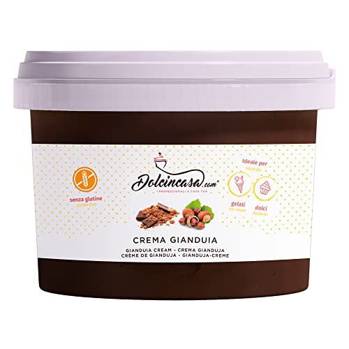 Haselnuss-Streichcreme Weich Schmackhaft Ausgezeichnete Kombination Gebrauchsfertige Paste für Dekorationen und Füllungen Glutenfrei 500 Gr Packung von Dolcincasa.com