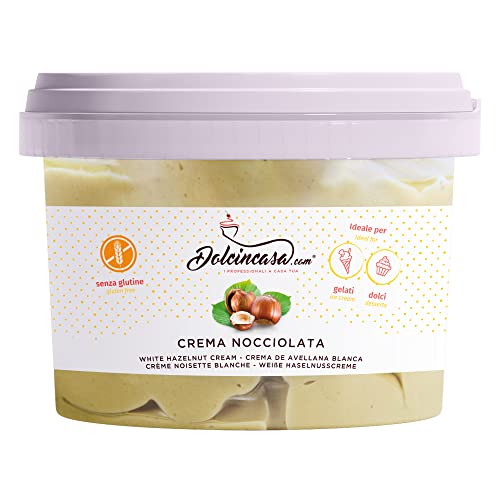 Haselnusscreme Weiße Milch Haselnuss 12% Streichfähig und zum Füllen von Kuchen, Croissants, Knödeln, Brioches, Krapfen, Schweizer Brötchen und Crepes. Glutenfrei 500g Haselnusscreme Weiße Milch Haselnuss 12% Streichfähig und zum Füllen von Kuchen, Croissants, Knödeln, Brioches, Krapfen, Schweizer Brötchen und Crepes. Glutenfrei 500g von Dolcincasa.com