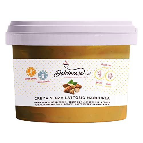 Mandelcreme Natürliches Nussaroma Streichfähiges Eiweiß Gebrauchsfertig Schmackhafte weiche vielseitige Paste Heim oder Berufliche Umgebung Laktose- und Glutenfrei 500g Packung von Dolcincasa.com