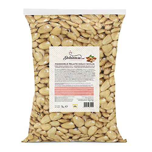 Dolcincasa-geschälte Mandeln Sizilien, hergestellt in Italien, kalibriert, 1 kg Dolcincasa-geschälte Mandeln Sizilien, hergestellt in Italien, kalibriert, 1 kg von Dolcincasa.com