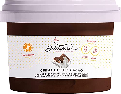 Milch- und Kakao-Sahne streichfähig Leckerer Schokoladengeschmack Snacks für den häuslichen Profi Gebrauchsfertige Aufstriche Glutenfreie Paste Packung à 500 Gr von Dolcincasa.com