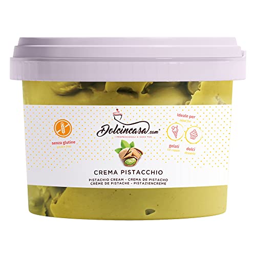 Pistaziencreme 15% Geschmack raffinierte süße schmilzt streichfähig auf Eis-Desserts Brot Kekse zum Füllen von Kuchen Crepes Gluten-Free Home oder Professional Use 500gr Packung Pistaziencreme 15% Geschmack raffinierte süße schmilzt streichfähig auf Eis-Desserts Brot Kekse zum Füllen von Kuchen Crepes Gluten-Free Home oder Professional Use 500gr Packung von Dolcincasa.com