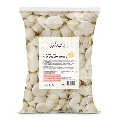 Weißer Schokoladengeschmack zum Überziehen von Kuchen, Keksen, Schokoladendips für Haushalts- und professionelle Eiscreme und Desserts, Deco Melts, Springbrunnen, Spitzenqualität, Süßwaren 1 kg Weißer Schokoladengeschmack zum Überziehen von Kuchen, Keksen, Schokoladendips für Haushalts- und professionelle Eiscreme und Desserts, Deco Melts, Springbrunnen, Spitzenqualität, Süßwaren 1 kg von Dolcincasa.com