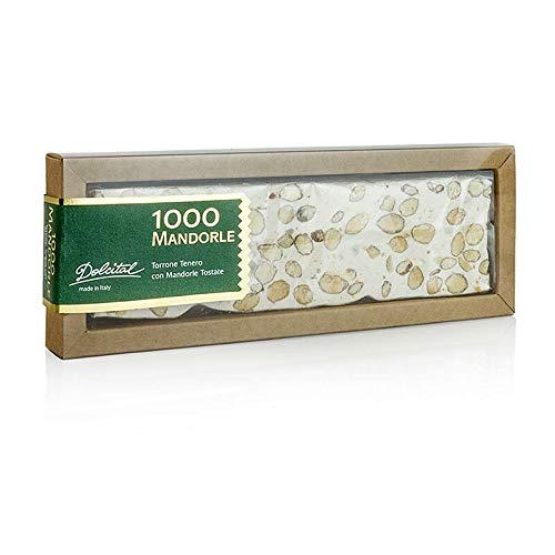 Italienische Torrone - 1000, Mandel, weicher Riegel, 180g Italienische Torrone - 1000, Mandel, weicher Riegel, 180g von Dolcital s.r.l