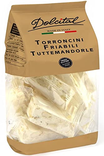 Torroncini mit 50% Mandeln, hart, Torroncini Friabili Tuttemandorle, 130g, brüchiger weißer Nougat, Dolcital Torroncini mit 50% Mandeln, hart, Torroncini Friabili Tuttemandorle, 130g, brüchiger weißer Nougat, Dolcital von Dolcital