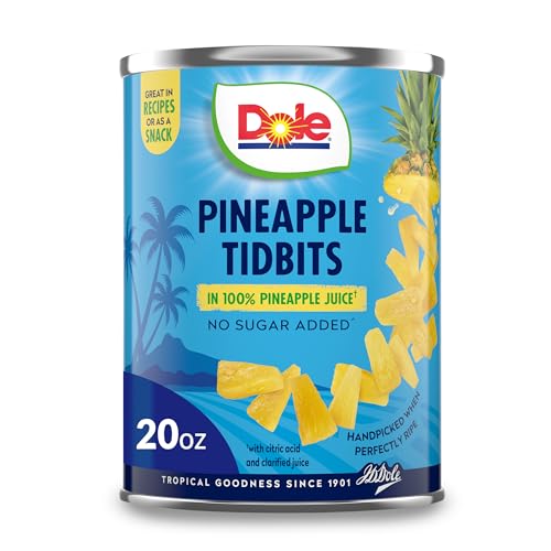 Dole Canned Fruit In 100% Pineapple Juice Pineapple Tidbits (567 g) von Dole