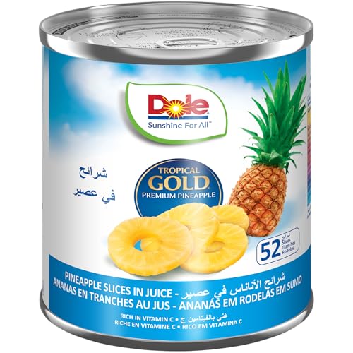 Dole Tropische Goldananasscheiben in Saft 52 Anzahl 1x3kg von Dole