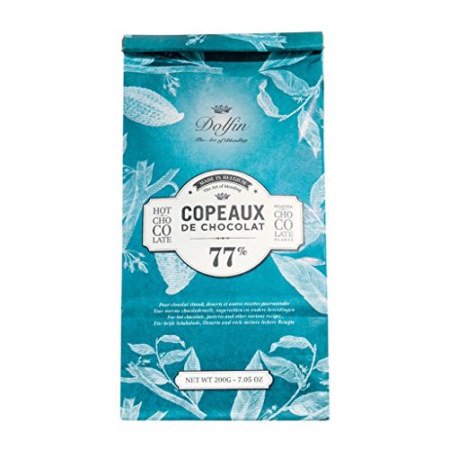 Dolfin Trinkschokolade-Flocken 77% Beutel 200 g von DOLFIN